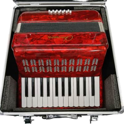 Chanson Piano Accordion 12 Bass 25 Note With Hard Case image 2