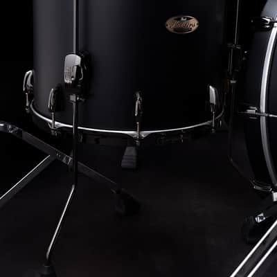 Pearl Pre-Order Masters Maple Reserve Limited Edition 22x18_10x7_12x8_16x14 Solid Matte Black Drums | Drum Shells Only | Special Order | Auth Dealer image 4