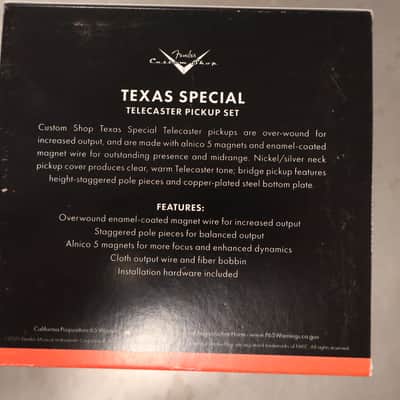 Fender Custom Shop Texas Special Tele Pickups, (2) image 2