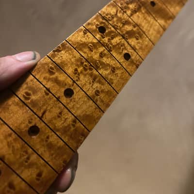 EXTREMELY RARE QUARTERSAWN ROASTED BIRDSEYE STRAT GUITAR NECK FITS FENDER & WARMOTH image 5