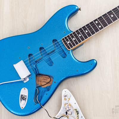 2022 Fender Custom Shop Limited Edition ‘65 Stratocaster Journeyman Relic Aged Blue Sparkle, Mint w/ Case, COA, Tags image 20