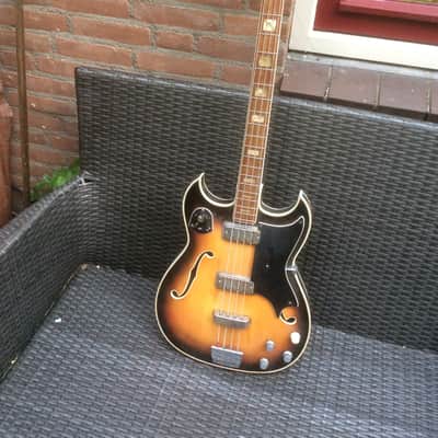 VOX escort / Crucianelli elite Vintage Bass 1960,s sunburst image 2