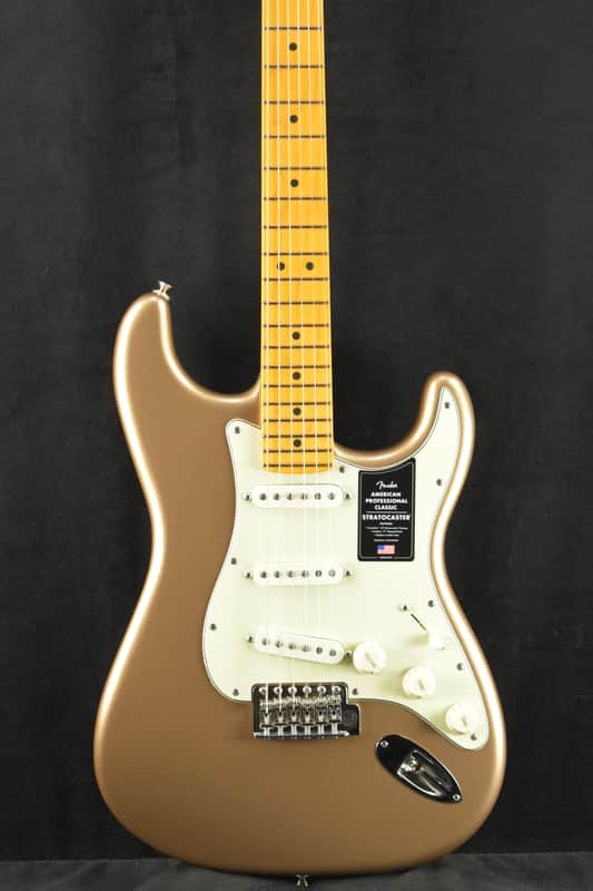 Mint Fender American Professional Classic Stratocaster Faded Firemist Gold Maple Fingerboard image 1