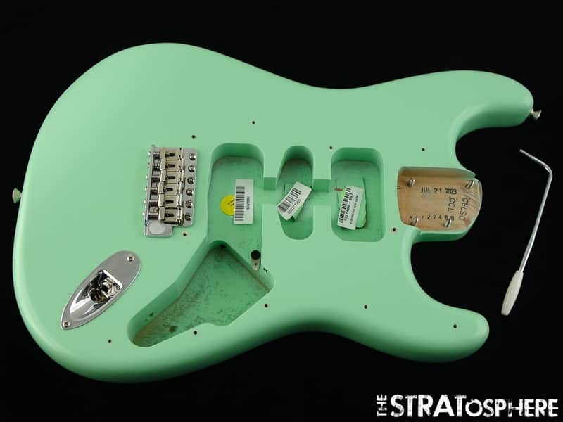 Fender American Cory Wong Stratocaster Strat BODY HARDWARE Ltd. Satin Surf Green image 1