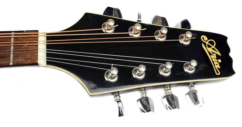 Aria AM200E Electro Mandolin in Brown Sunburst w/Case | Reverb