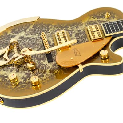 New Gretsch G6134TG Limited Edition Paisley Penguin Gold Paisley w/Bigsby String-Thru Vibrato Tailpiece #JT25010196 image 2