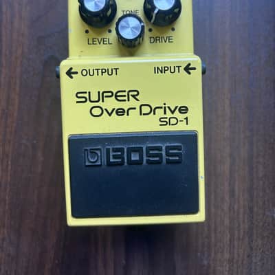 Boss SD-1 Super OverDrive (Silver Label) 1997 - Present - Yellow image 1