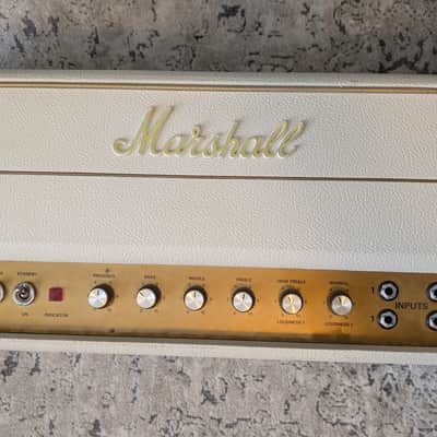 1997 Marshall 1987x Limited Edition 35th Anniversary Master volume added- White and Gold image 1