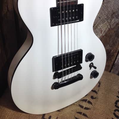 USED EPIPHONE LES PAUL BARITONE GUITAR WHITE image 1