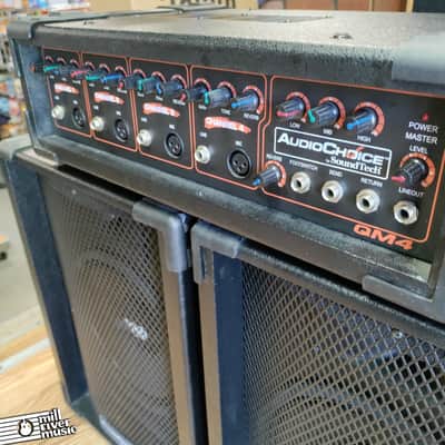 AudioChoice by SoundTech QM4 4-Channel PA Head Powered Mixer w/ C100 Speakers image 2