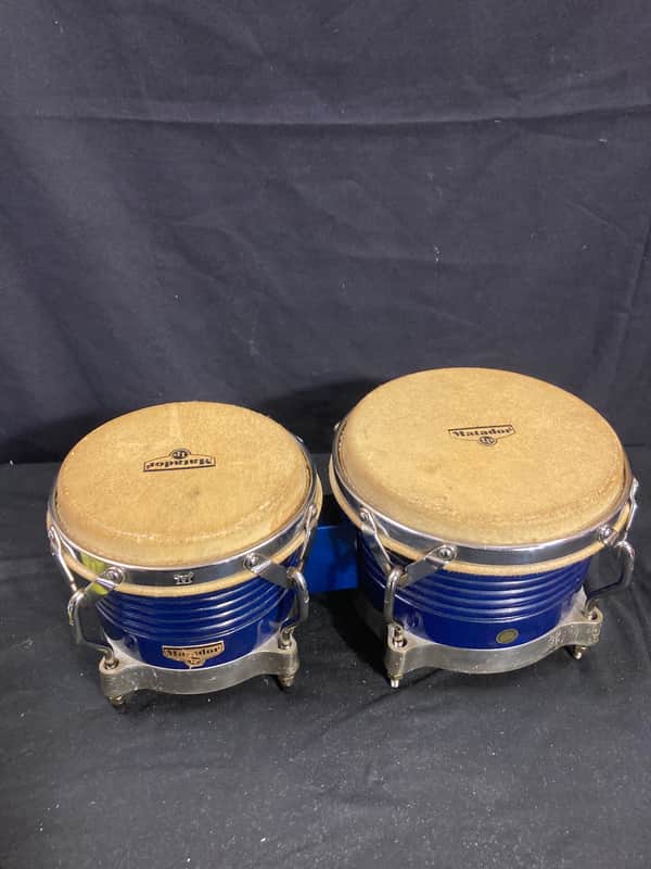 LP - Matador 8.5" & 7" Siam Oak Bongos - Blue 1990's image 1