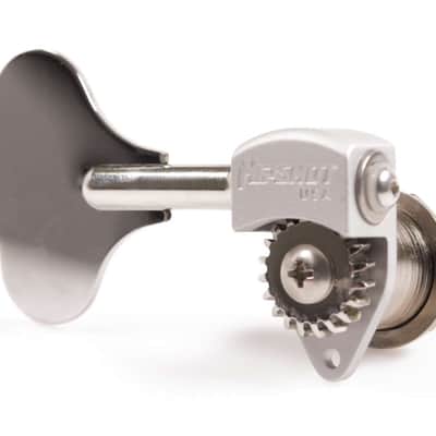 Hipshot Ultralite USA Tuner HB6C 1/2 Satin Chrome - 4 Inline Lefty/Treble Set