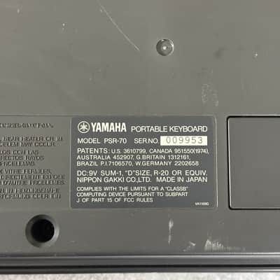 Immagine Vintage 1985 Yamaha PSR-70 61 Key Touch Portable Electronic Keyboard - 16