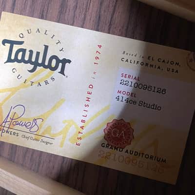 NEW! Taylor 414ce Studio Acoustic-Electric Guitar - Shaded Edgeburst - 4.8lbs - Authorized Dealer - G06281 image 3