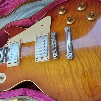 GIBSON CUSTOM SHOP 2014 HISTORIC COLLECTION 1959 Les Paul Standard Reissue VOS Iced Tea Burst Light Aged image 16