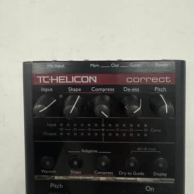TC Helicon Voicetone Correct Correction Vocal Effect Pedal + Power Supply image 2