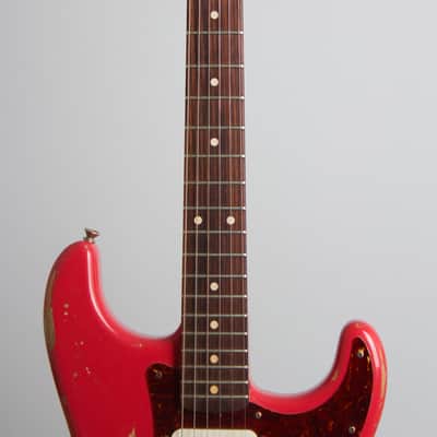 Fender  Custom Shop 61 Stratocaster Relic Solid Body Electric Guitar (2014), ser. #R78076, original brown tolex hard shell case. image 8