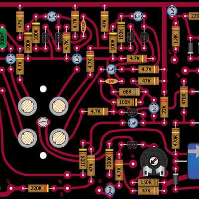 Uni-vibe Replica PCB (Shin-Ei / Honey) image 4