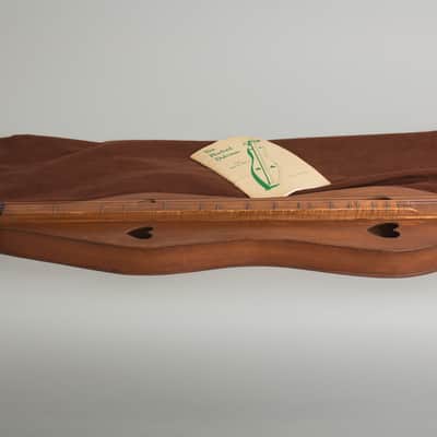 G.E. Thomas 3-String Appalachian Dulcimer, c. 1950s, brown gig bag case. image 11
