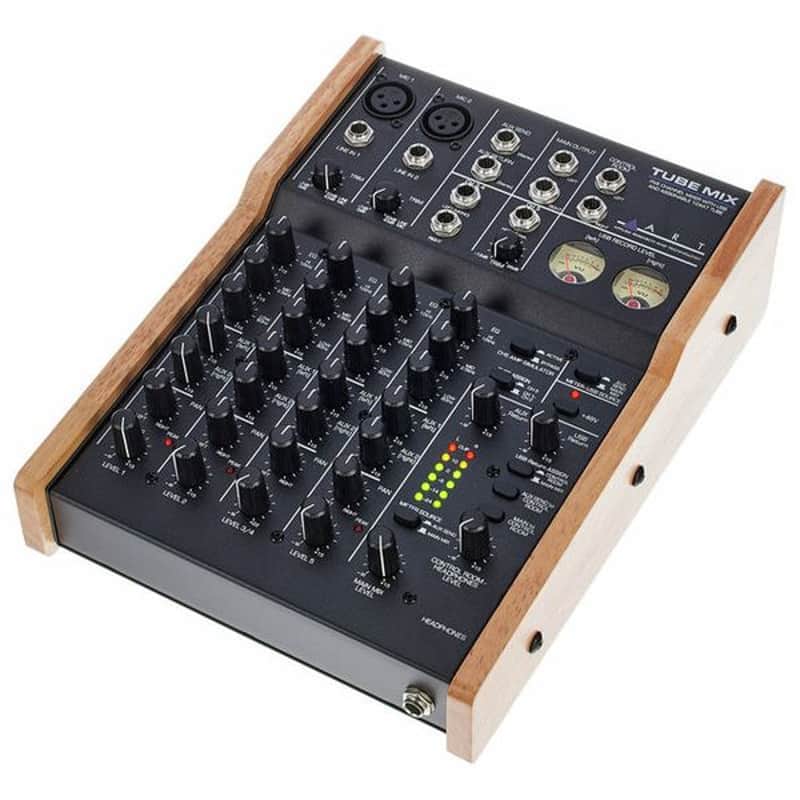 ART TUBEMIX 5-Channel Mixer with USB Interface and Assignable 12AX7 Tube 2018 - Present - Black image 1