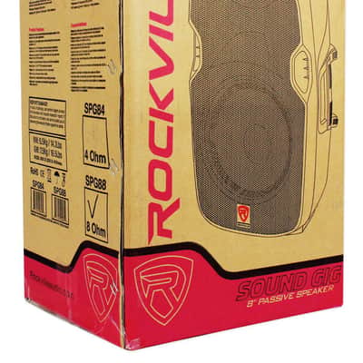 Rockville SPG88 8" Inch Passive 400w DJ PA Speaker ABS Lightweight Cabinet 8 Ohm image 7
