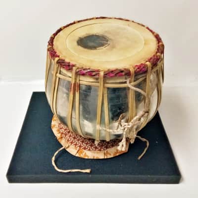 Vintage Authentic Steel Tabla Drum Dagga Bayan Made in India image 2