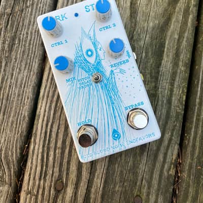 Old Blood Noise Endeavors Dark Star V2 Limited Rare White/Blue Ink 2017-2024 - White/Blue image 1