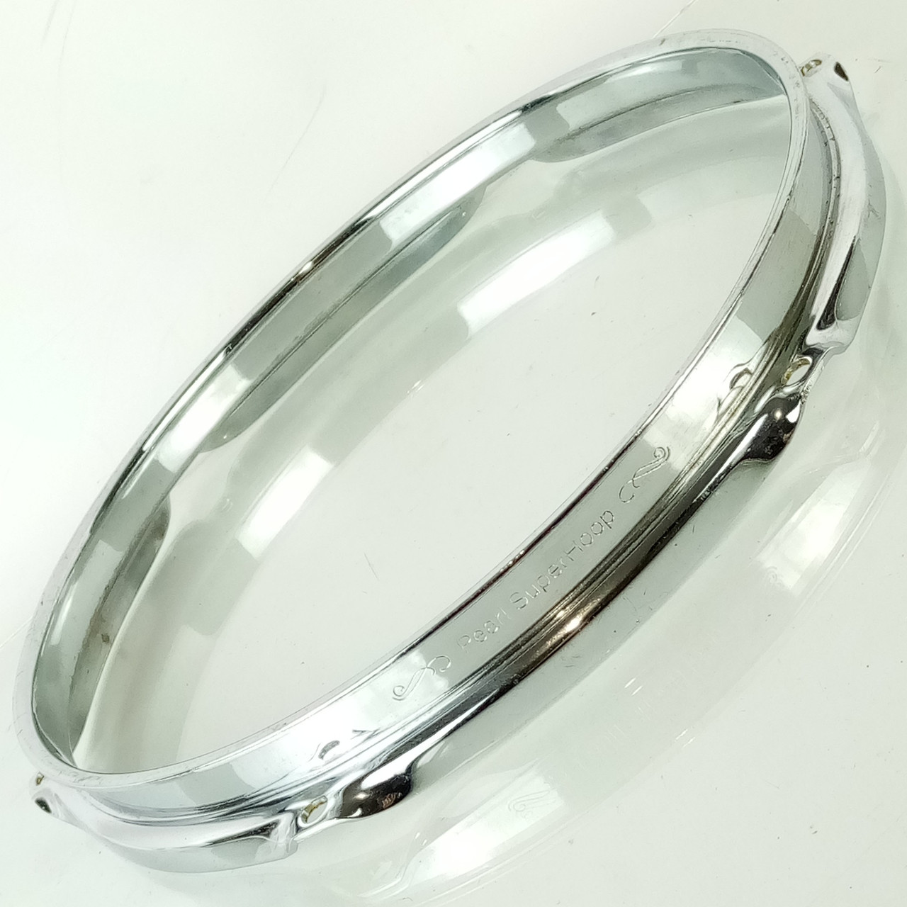 Pearl 10" 6-Lug Super Hoop II 2.3mm Chrome-Steel Tom Drum Batter Rim Masterworks — main photograph