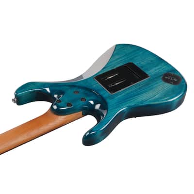 Ibanez Premium AZ447P1QM-COB Cosmic Blue - Electric Guitar image 4
