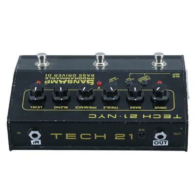 Tech 21 SansAmp Programable Bass Driver DI Bass Guitar Effects Pedal P-30074 image 3