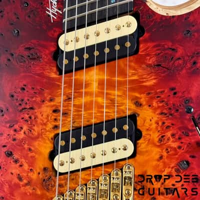 Mayones Hydra Elite 7 VF Multiscale Headless 7-String Electric Guitar w/ Case-Lava Burst Raw image 6