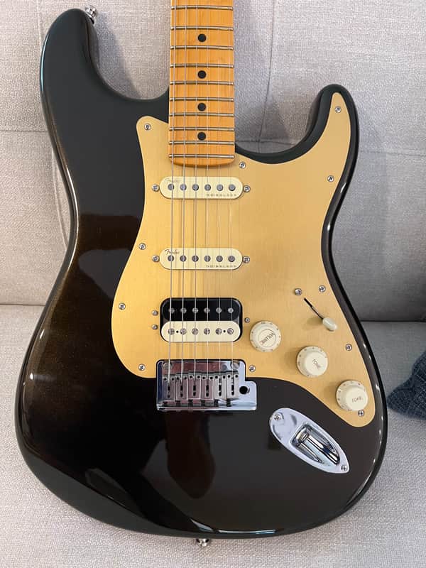 Fender American Ultra Stratocaster HSS 2023 - Texas Tea image 1