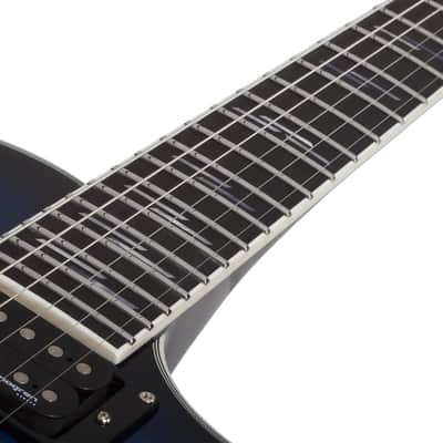 Schecter 2593 Left-handed Solo-II Supreme See Thru Blue Burst image 11