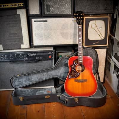 Gibson Hummingbird LEFT-HANDED Cherry Sunburst 1979 image 11