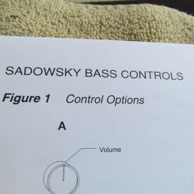 Sadowsky Owners Packet With Warranty, RoHS Compliance Letter, Diagram Of Bass Controls, & More image 4