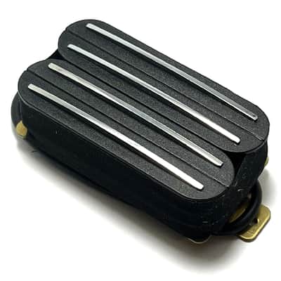 Quad Rail Humbucker by Dragonfire, Hot 4 Blade Rail Passive 23K Pickup ~ Black w/ Chrome Rails image 3
