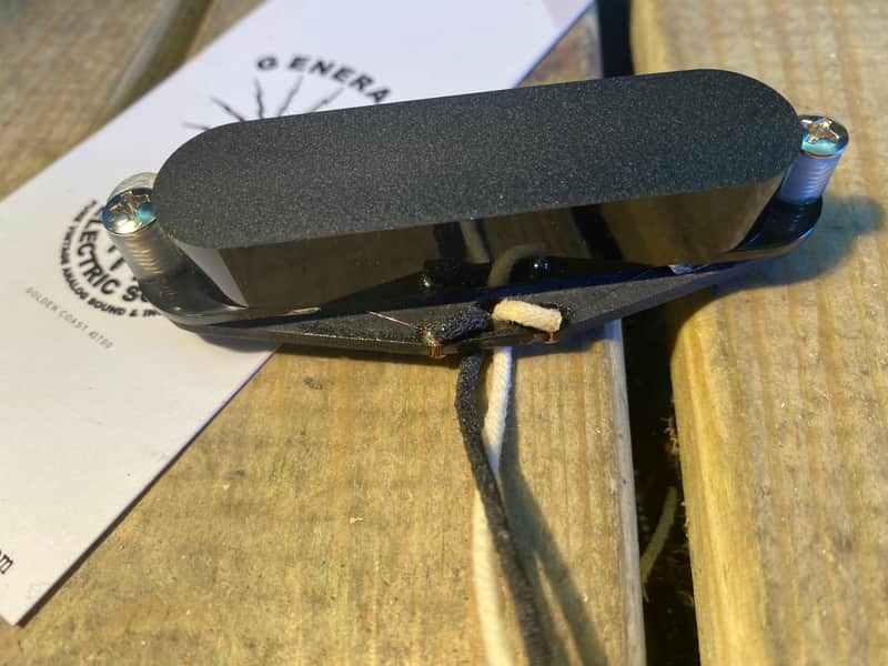 General Vintage Tone  Musicmaster Bass Pickup hand wound Alnico 5 scatter wound hand made  2020 Blac image 1