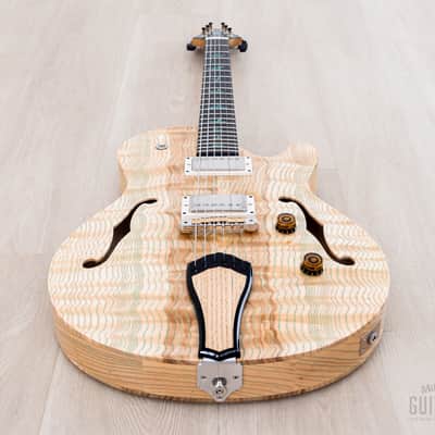 2023 Paul Reed Smith Private Stock Singlecut Archtop Natural w/ Green Grainfill, Case & Tags image 11