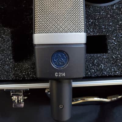 AKG C214 Large Diaphragm Cardioid Condenser Microphone 2010s - Black image 2