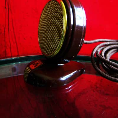 Vintage RARE British 1940's Grundig GCM3 microphone w accessories Tannoy Reslo image 9
