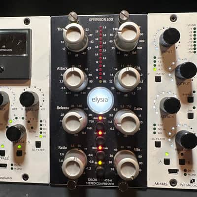 Elysia xpressor 500 Series Discrete Class-A Stereo Compressor Module 2010s - Blue image 1
