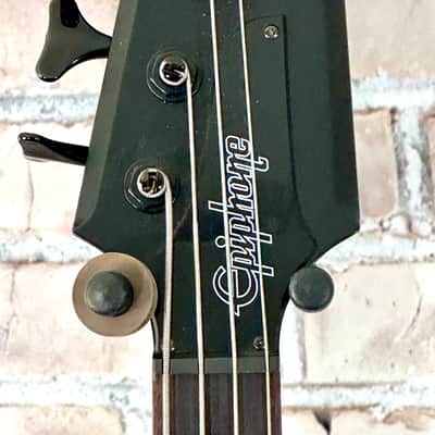 Epiphone Goth Thunderbird IV Bass Guitar 2008 - Matte Black image 5