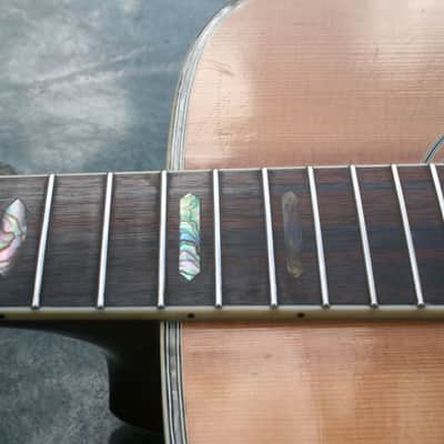 1975 Yairi YW-600 Dreadnought Guitar New Jacaranda Natural+Vintage Flight Case image 22