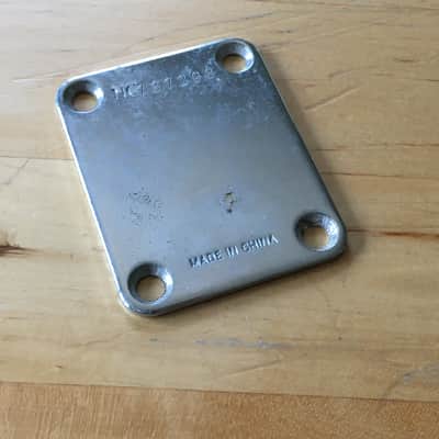 Vintage 1997 - 1998 Fender Squier Neck Plate Chrome Plating Original Light Relic NC Serial image 4