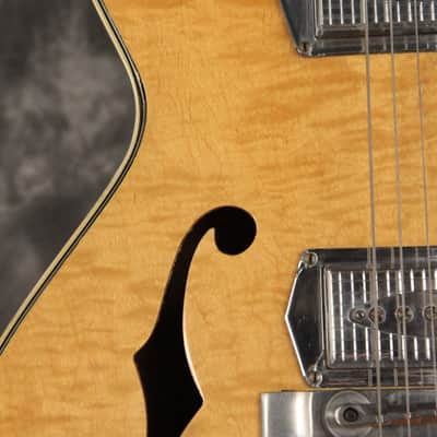 Kay Jazz II w/Barney Kessel Kleenex pickups 1960s Blonde image 10