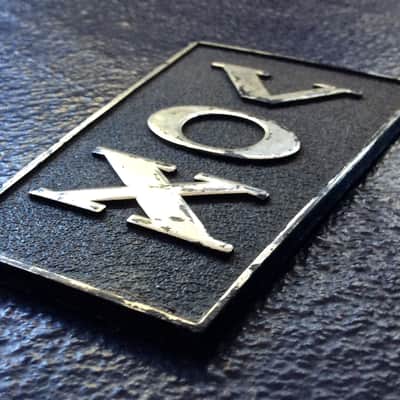 GENUINE VINTAGE VOX TRAPEZOID LOGO BADGE FROM THE 60'S - GOOD CONDITION image 5