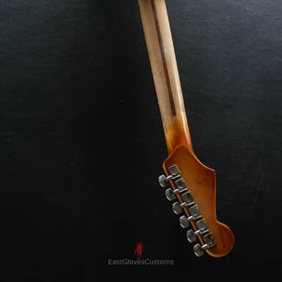 Fender FSR Stratocaster Seafoam Green/Metallic Orange HSS Heavy Aged Relic by EGC (107 OF 250) image 18