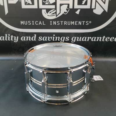 PEARL 14X6.5 DUOLUXE CHROME BRASS SNARE DRUM (CLEARENCE) image 5