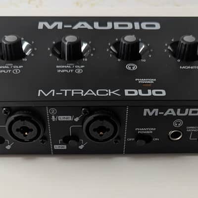 M-Audio M-Track Duo USB Audio Interface 2021 - Black image 2