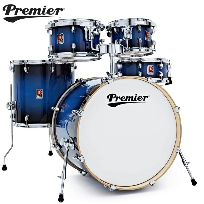 Premier Artist Series 22" 5PC Birch Drum Shell Pack Indigo Burst PAB22-5SP1INB image 1
